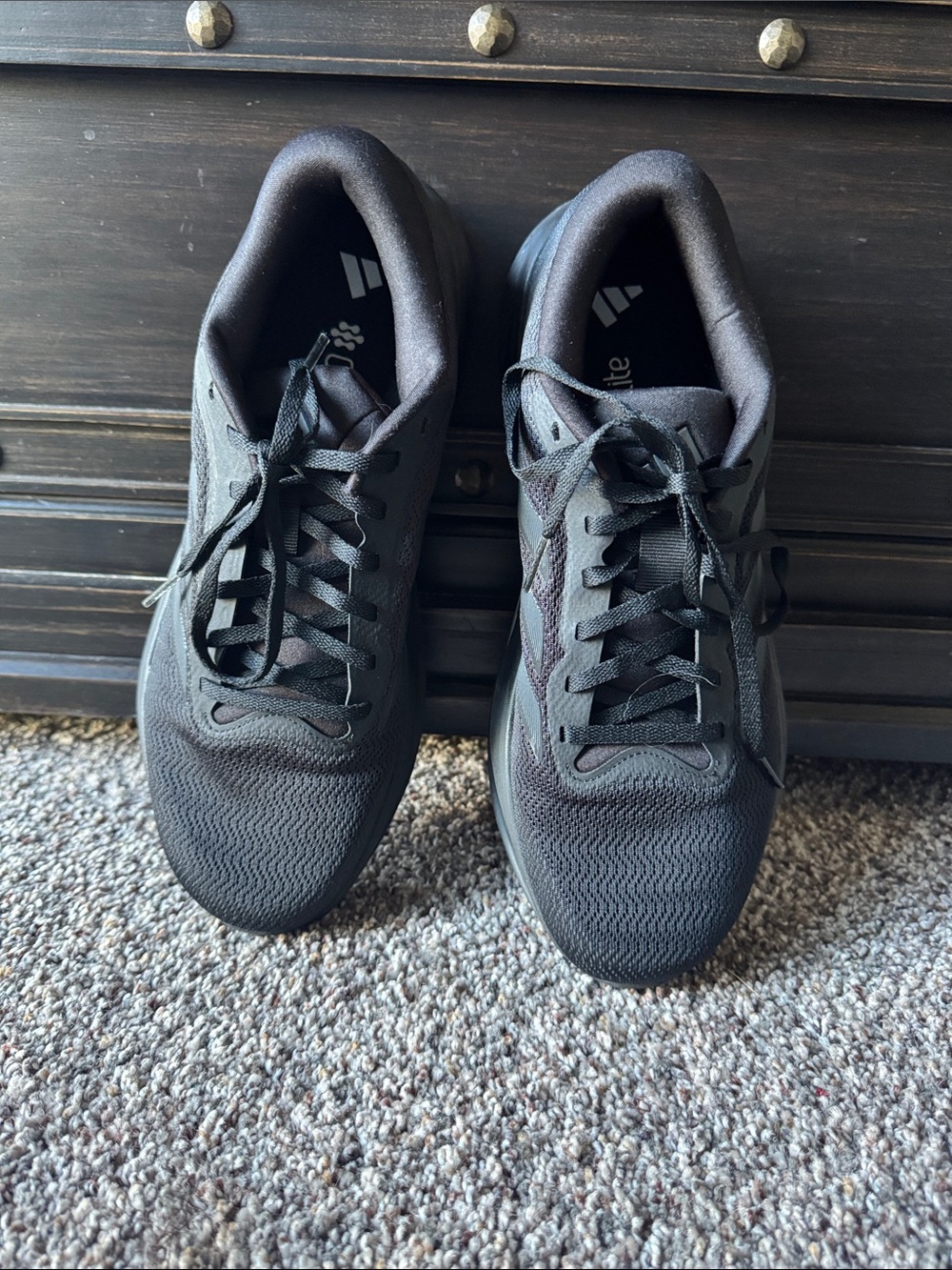 adidas Men's Black Low-Top Running Sneakers